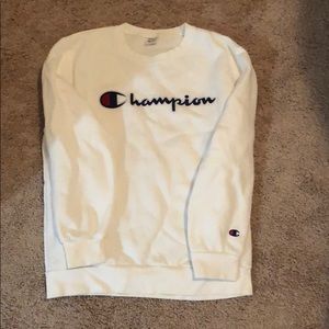 White champion sweatshirt